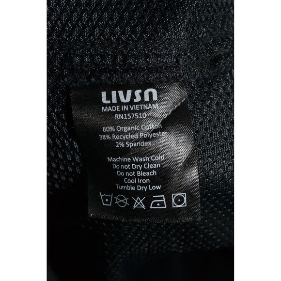 Livsn Pants Mens 33x32 Black Stretch Twill Hiking Zip Pocket Organic Cotton - Picture 13 of 16